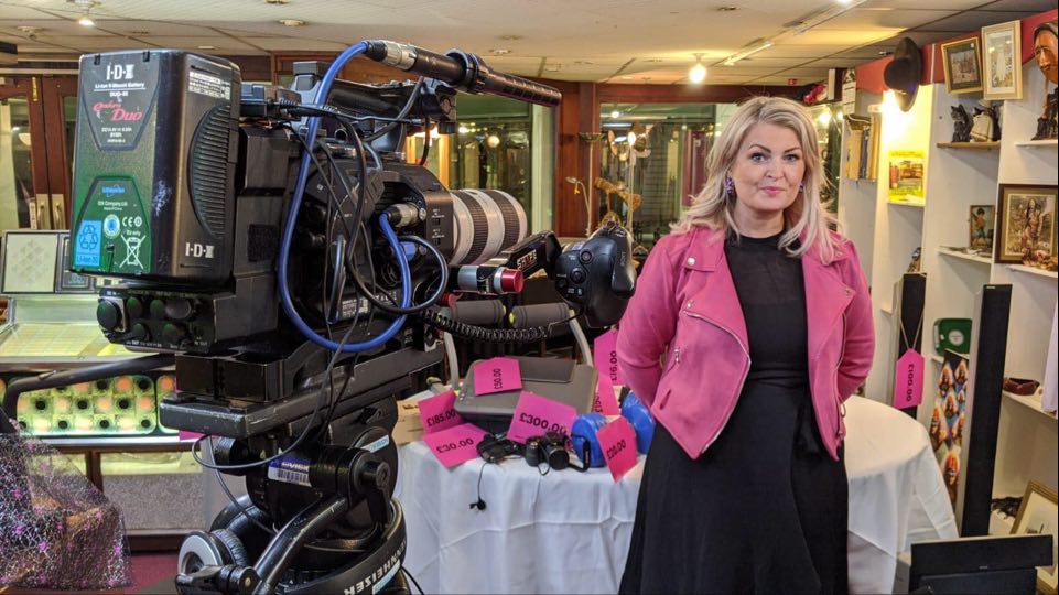 Kate Hardcastle MBE pictured filming the Eat Shop Save ITV programme at MIH Bazaar in Southport. Photo by Danny Howard PR