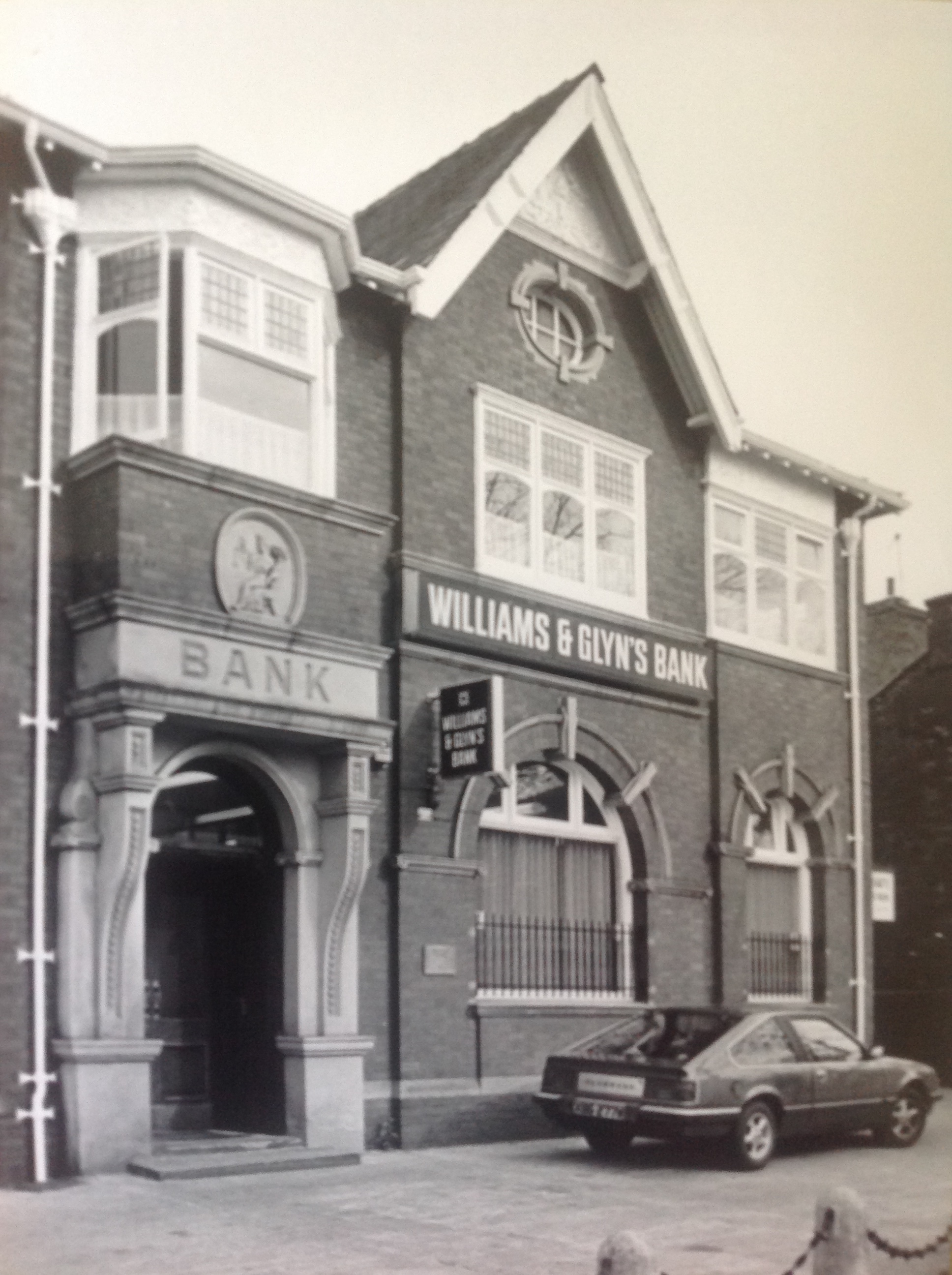 Williams & Glyn's Bank in Birkdale Village in the 1980s.
