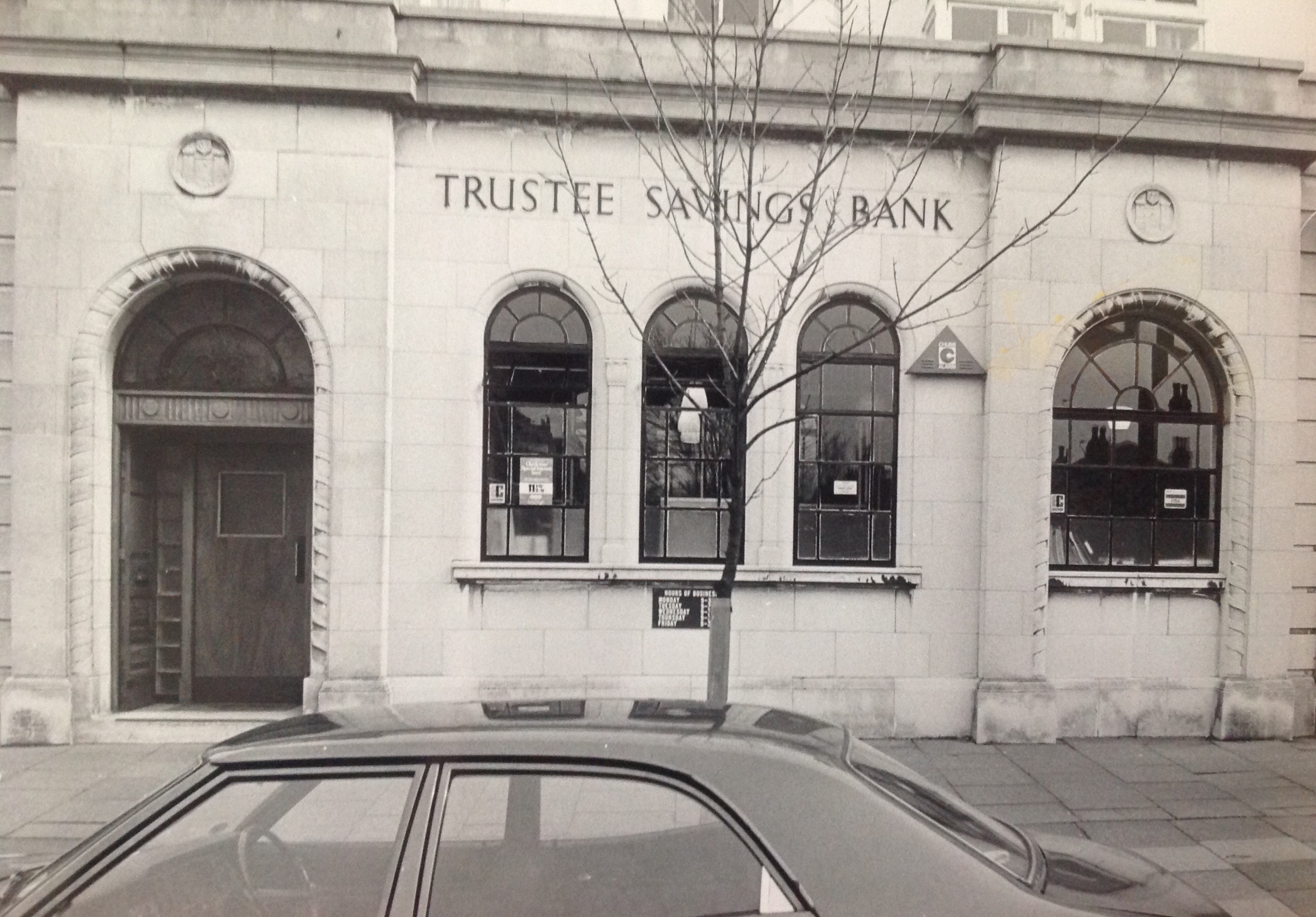 Trustee Savings Bank in Birkdale Village in the 1980s.