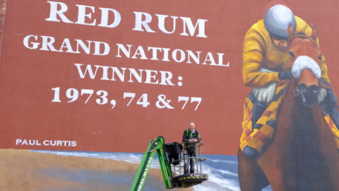 Spectacular new Red Rum mural unveiled in Southport