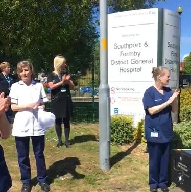 Southport Hospital staff applauded former colleague Josephine Peter who died of Covid-19