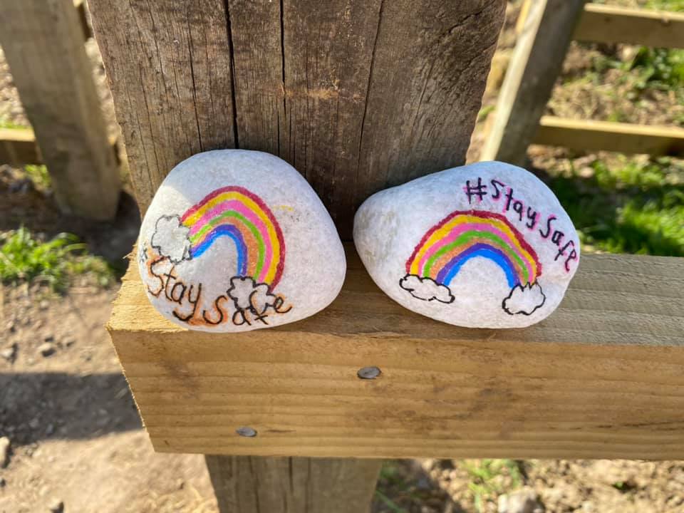 Shelley McInnis said: "My daughters and I were out for a walk and found these by Southport Eco Centre. How lovely! "Its inspired us to do our own........thank you." #staysafe