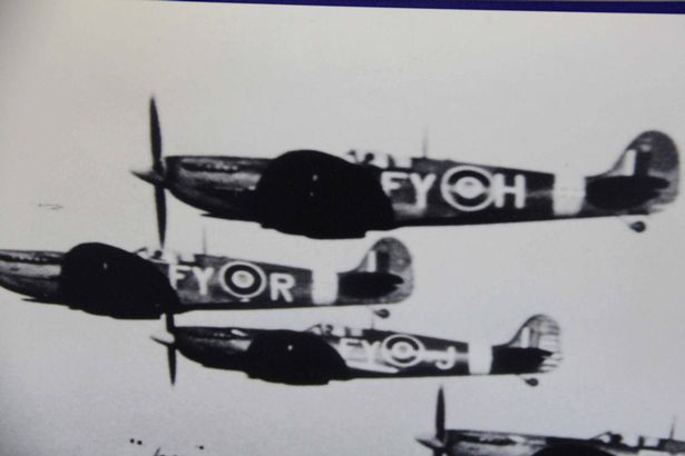 Spitfires taking off from RAF Woodvale