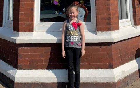 Brave schoolgirl, 9, runs ‘marathon’ to raise money for our NHS
