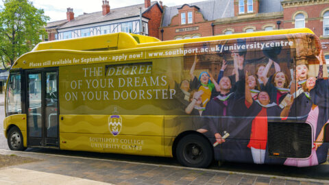 Spot this Southport College University Centre bus and you could win £50